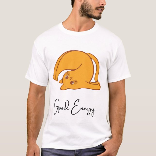 Good energy cat t shirt (Framsida)