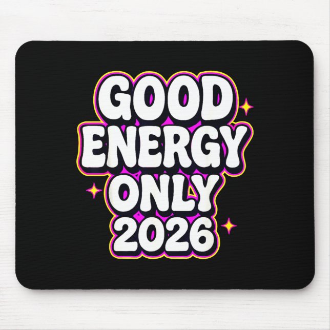 Good Energy Only 2026 Retro Bubble Letter Design  Musmatta (Framsidan)