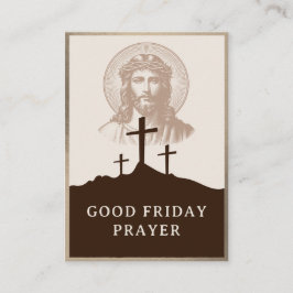 Good Friday Catholic Adoration Prayer Card Placeringskort