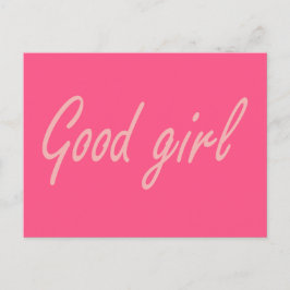 Good girl design vykort