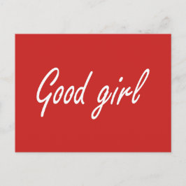 Good girl vykort