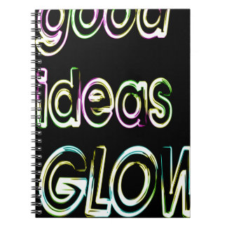 good ideas GLOW in the dark Anteckningsbok