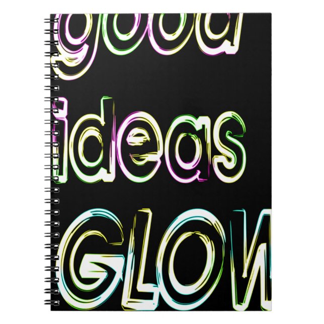 good ideas GLOW in the dark Anteckningsbok (Framsidan)
