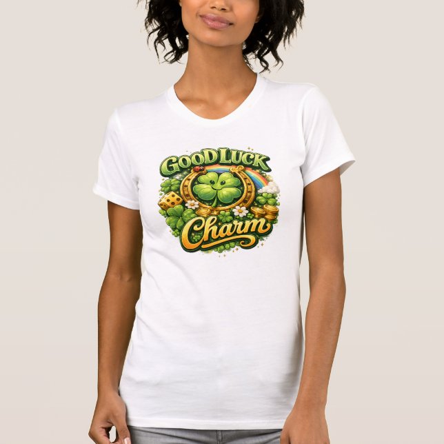 Good Luck Charm - Vintage Design T Shirt (Framsida)