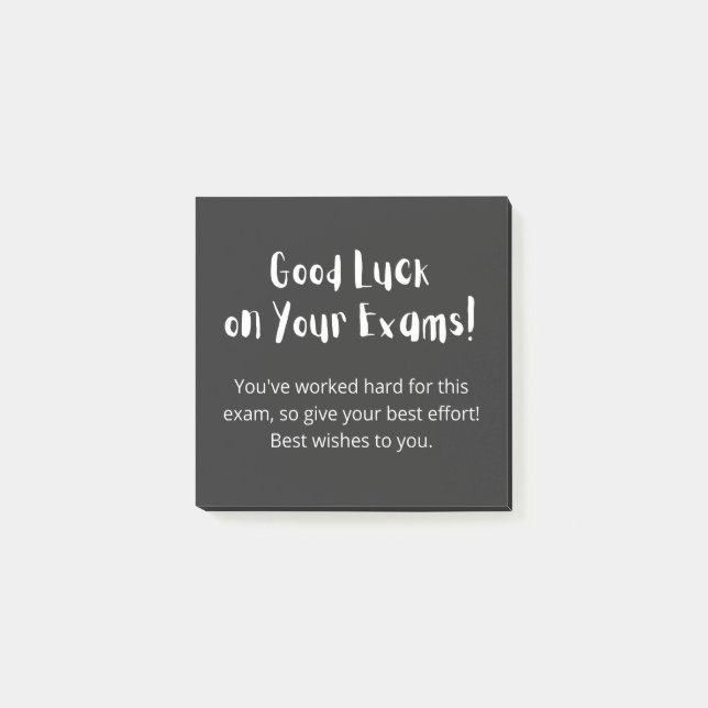 Good Luck on Your Exams! Post-it Block (Framsida)