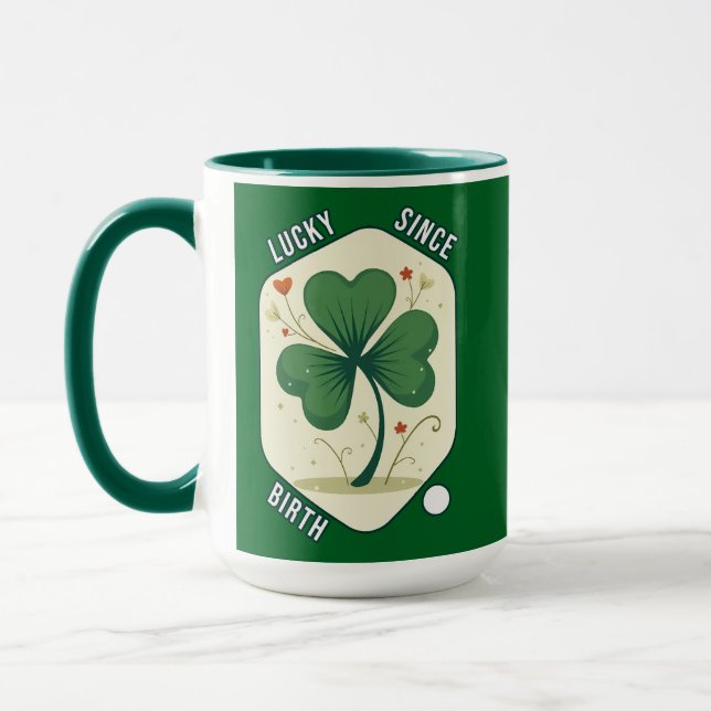 Good Luck Shamrock St Patrick’s Day - caneca Mugg (Vänster)