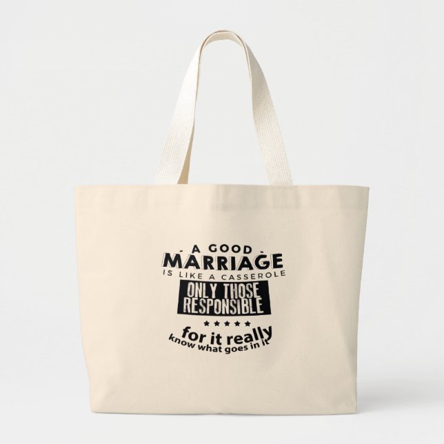 Good Marriage is Like a Casserole  Jumbo Tygkasse (Framsidan)