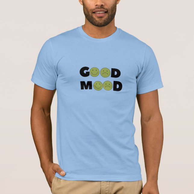"Good Mood" Fet Typografi T-Shirt – Sprid Positivi (Framsida)