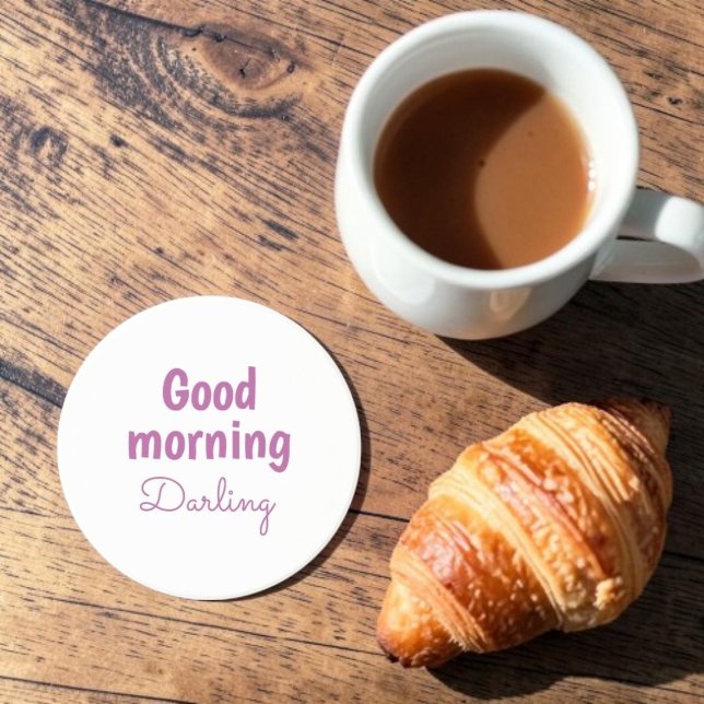 Good Morning Darling Sandstone Coaster Underlägg (Skapare uppladdad)