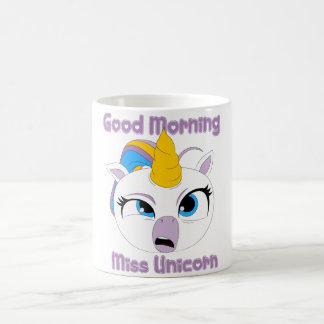 Good Morning Miss Unicorn | funny tired Unicorn T- Kaffemugg