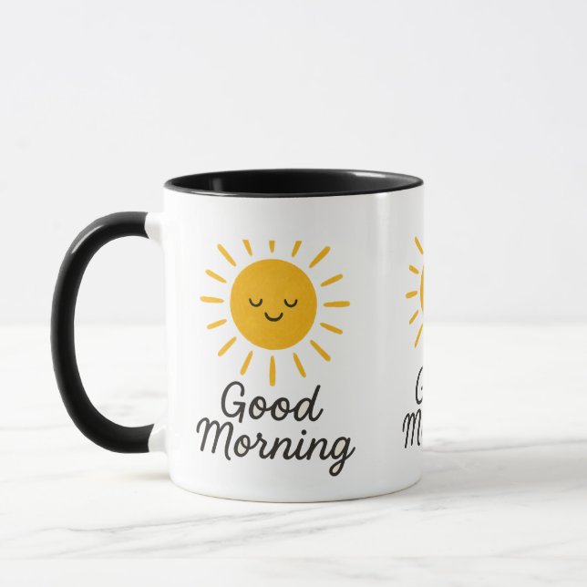 Good Morning smile Mug Mugg (Vänster)