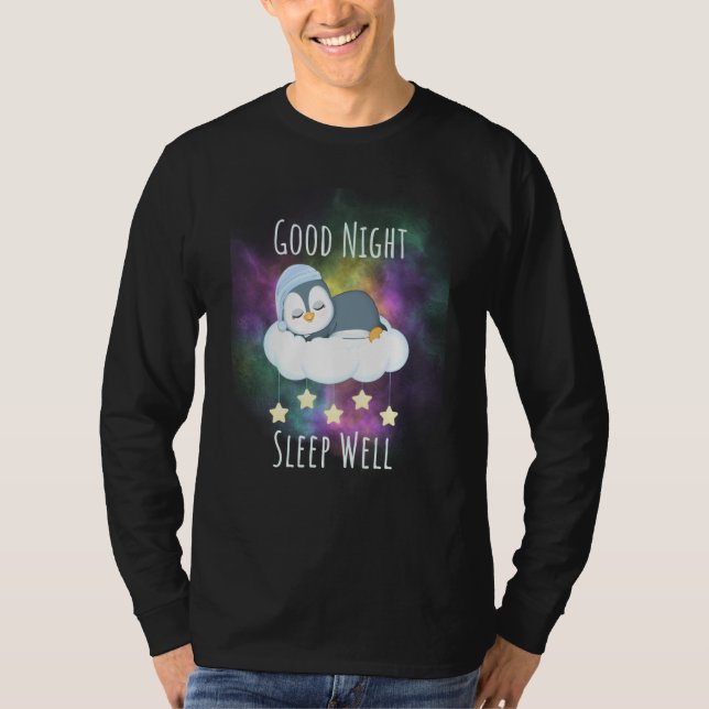 Good night sleep well Penguin For Kids T Shirt (Framsida)