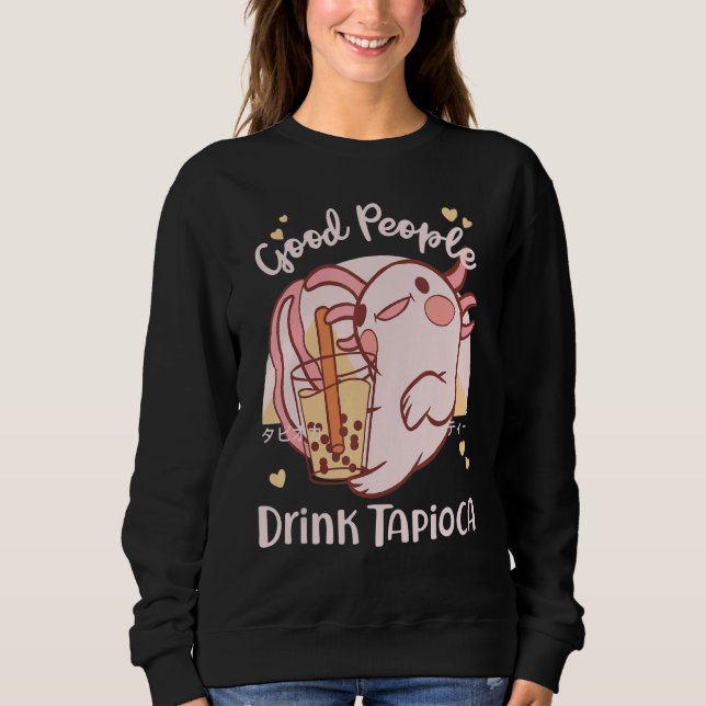 Good People Drink Tapioca Bubble Boba Tea T Shirt (Framsida)