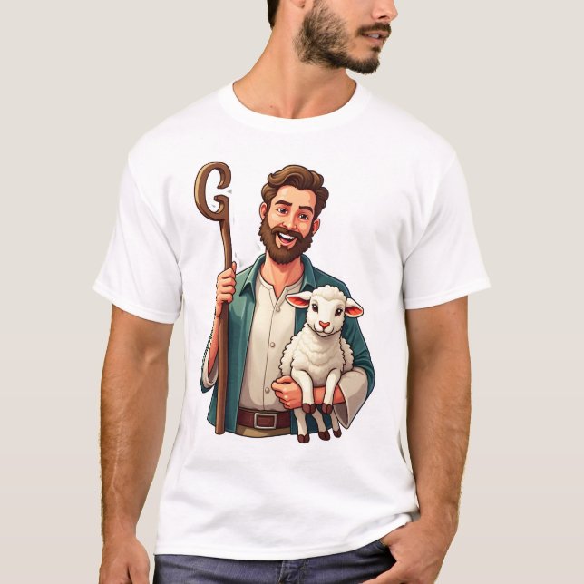 Good Shepherd Vintage Gravyr Jesus Tröja (1) (Framsida)