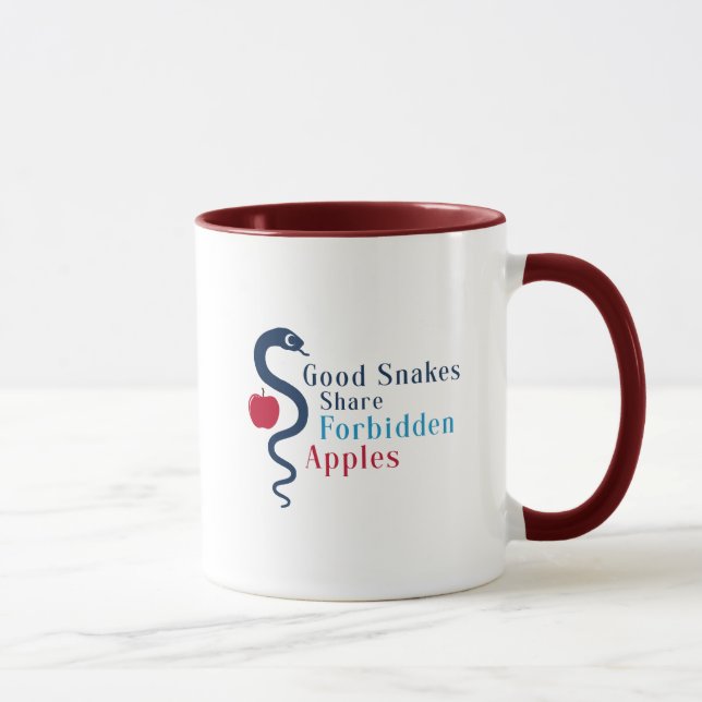 Good Snakes Share Forbidden Apples Mugg (Höger)