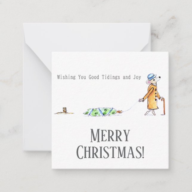 Good tidings and Joy Anteckningskort (Framsida)