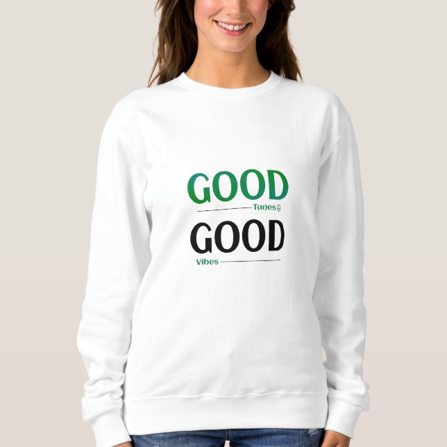 Good Tunes Good Vibes T Shirt (Framsida)