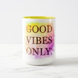 Good Vibes 15 oz Two-Tone Mugg