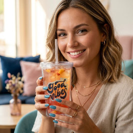 Good Vibes Acrylic Tumbler Take Away Mugg