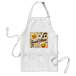 ☀️ + 🎶 = GOOD VIBES Apron Förkläde
