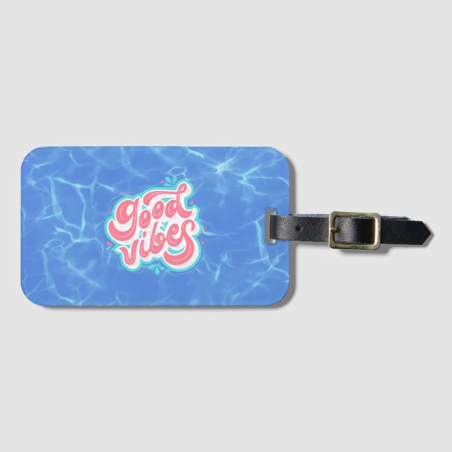 Good Vibes Beach/bassäng Bagagebricka (Framsida horisontal)