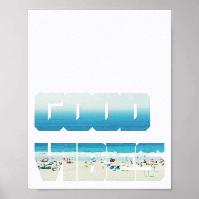 Good Vibes Beach Poster (Framsidan)