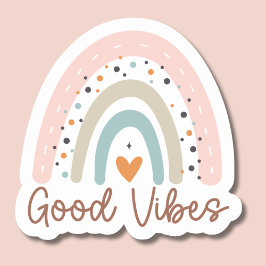 Good Vibes Boho Rainbow Watersecure Klistermärken