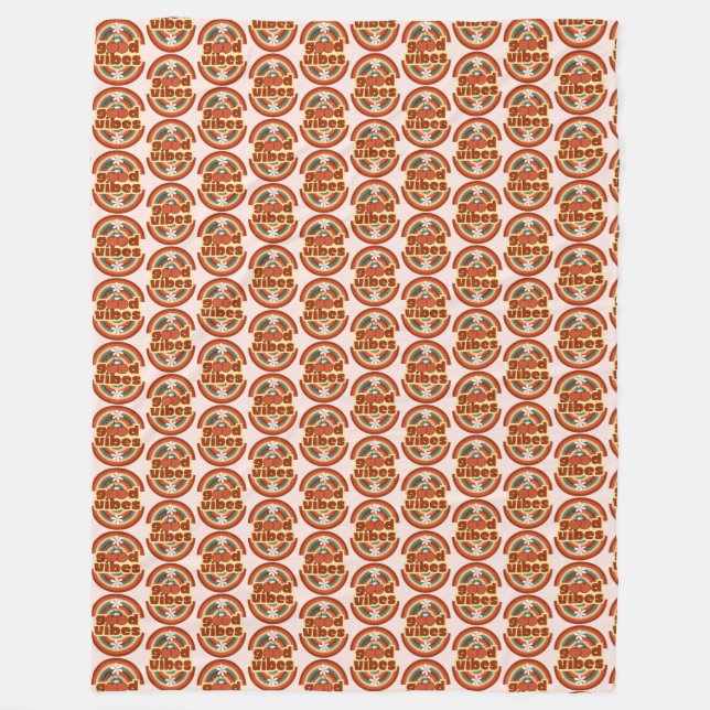 Good Vibes Fleecefilt (Framsidan)