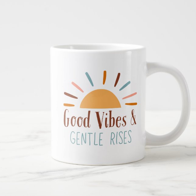 Good Vibes & Gentle Rises Boho Mugg Jumbo Mugg (Höger)