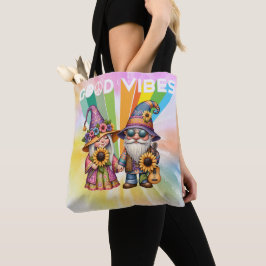 Good Vibes Hippie Gnomes Tygkasse
