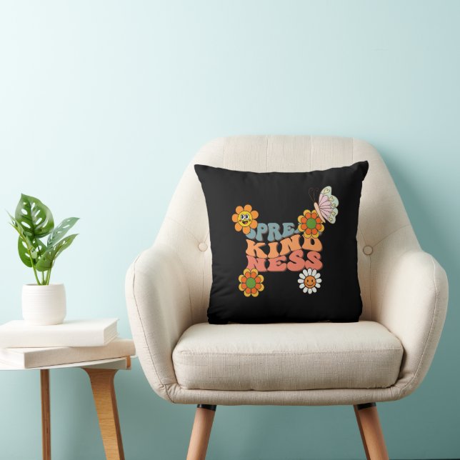 Good Vibes Illustration Typography Kudde (Stol)