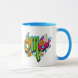 Good Vibes Illustration Typography Mugg