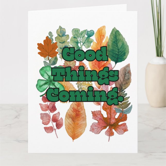 good vibes kort (Framsida)