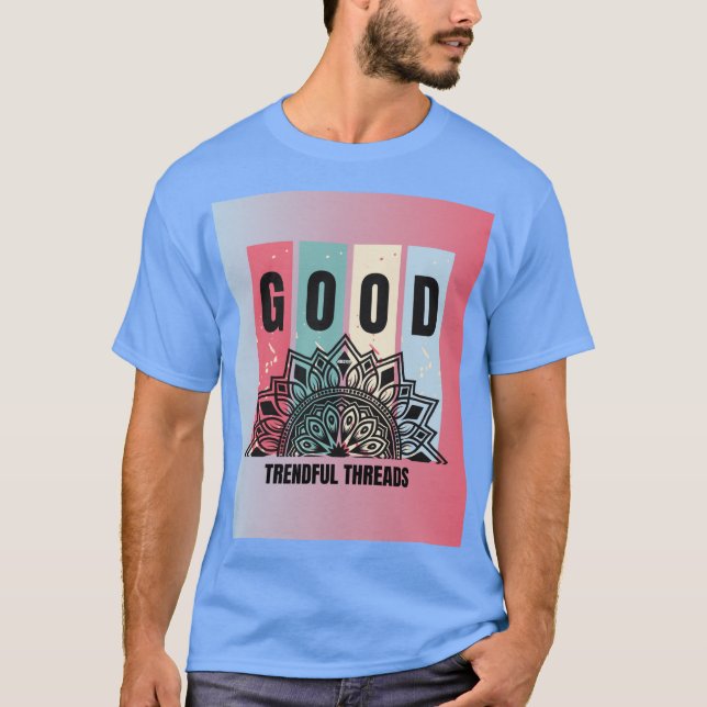 Good Vibes Mandala T-Shirt - Trendful Threading Ed (Framsida)