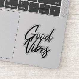 "GOOD VIBES" - Märk transparent Klistermärken