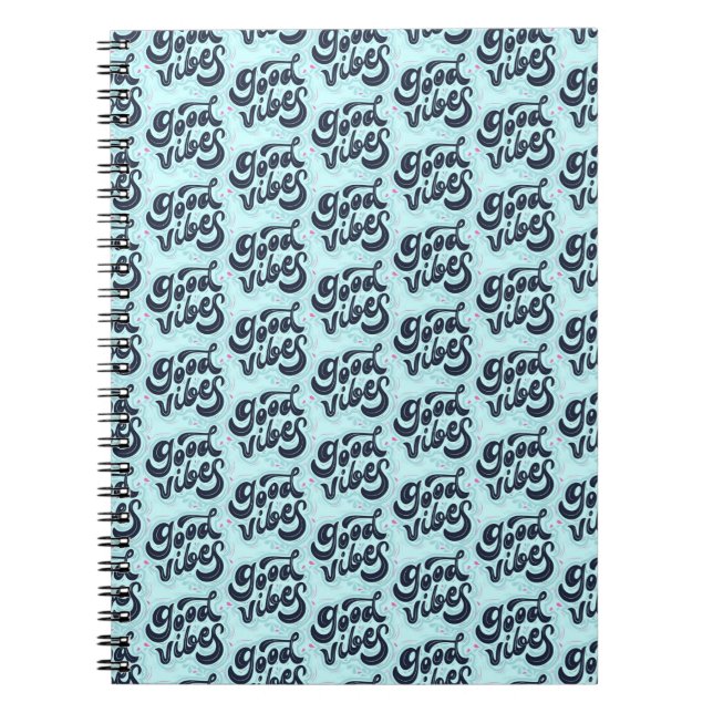 Good Vibes Notebook Anteckningsbok (Framsidan)