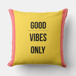 Good Vibes Only — 90s Maximalist Throw Pillow Kudde
