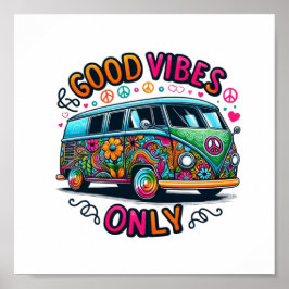 Good Vibes Only Digital Download - Perfekt för DTF Poster