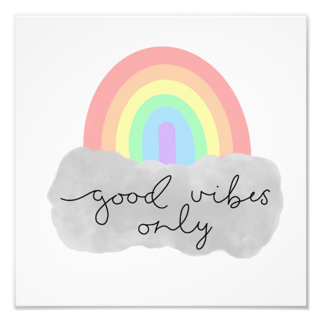 Good Vibes Only Fototryck (Framsidan)