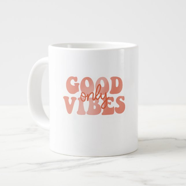 Good Vibes Only Jumbo Mugg (Framsida vänster)