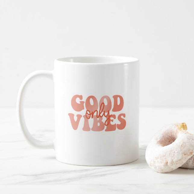 Good Vibes Only Kaffemugg (Med munk)