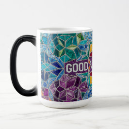 Good Vibes Only modern mosaic pattern ceramic mug Magisk Mugg