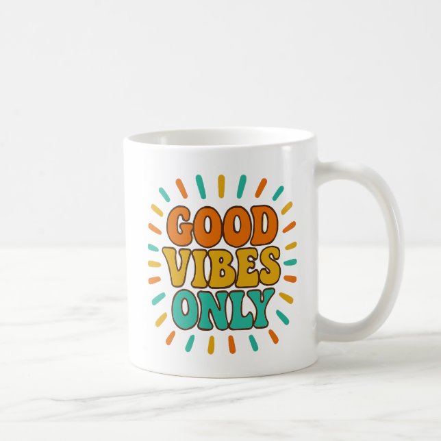 Good Vibes Only -  Mug Kaffemugg (Höger)