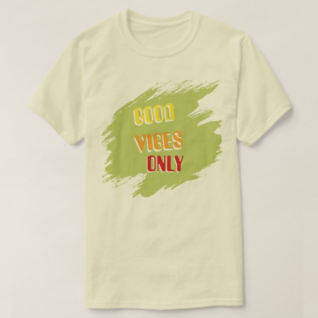 Good Vibes Only Sunshine Mood Graphic Tee (Design framsida)