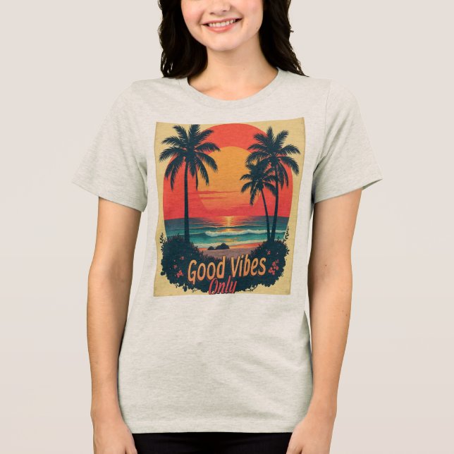 Good vibes only  t shirt (Framsida)