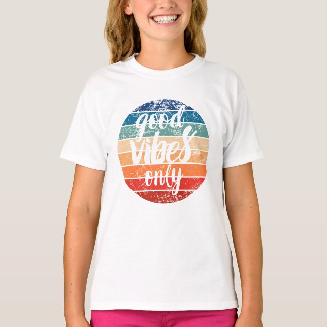 Good Vibes Only T Shirt (Framsida)