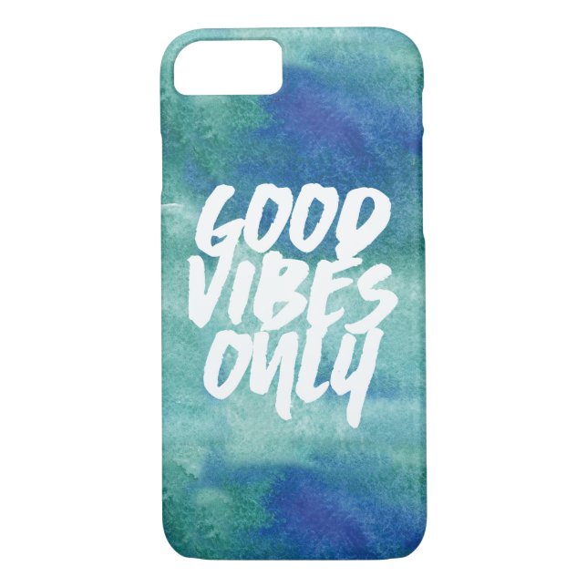 Good Vibes only Typography Case-Mate iPhone Skal (Baksida)
