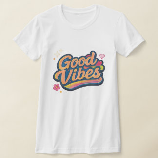 Good Vibes Only Women’s Aesthetic T-Shirt