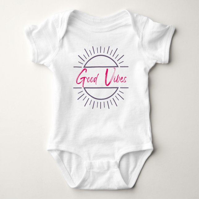 Good Vibes Onsie T Shirt (Framsida)