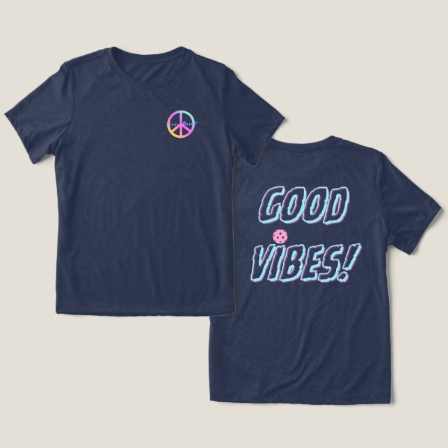 Good vibes peace t shirt (Design fram och bak)